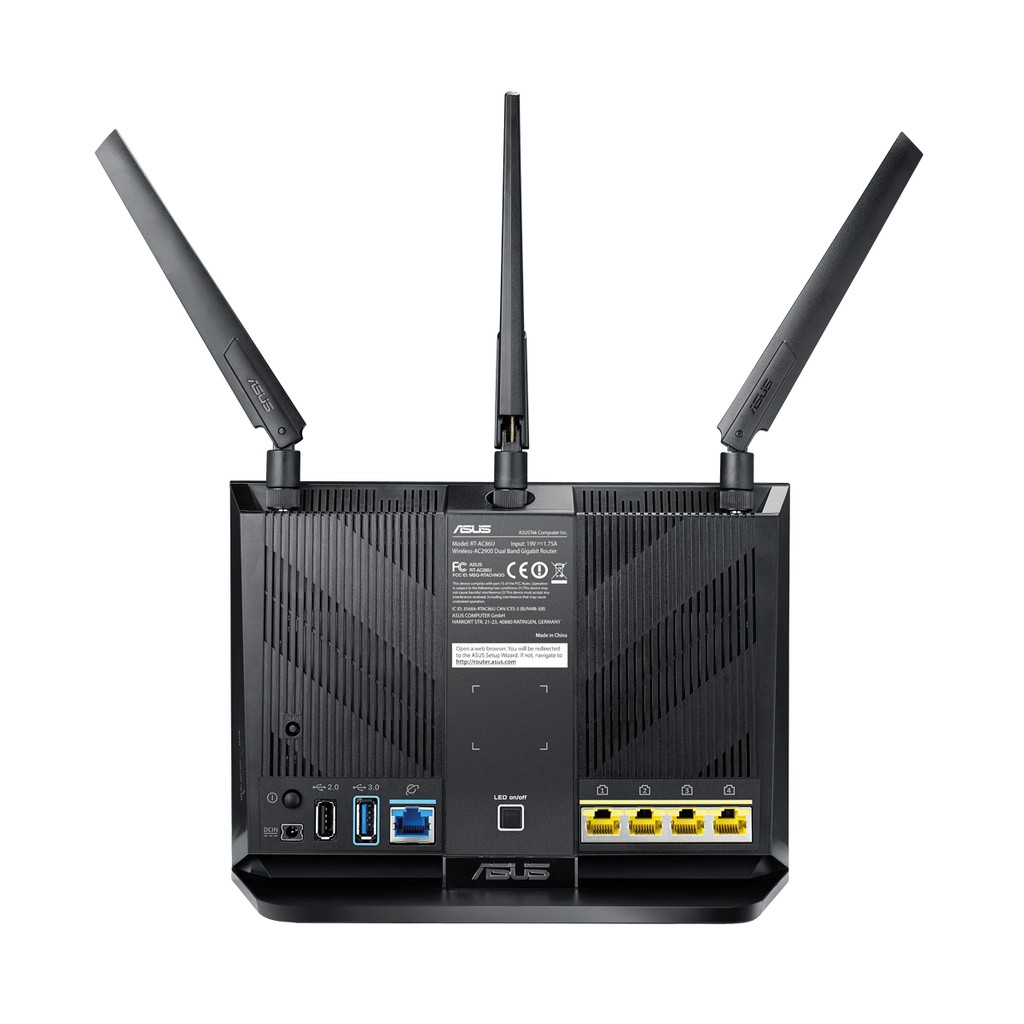 Router Wifi Mesh Asus RTAC86U (2 Pack) Băng Tần Kép AC2900 Hàng Chính Hãng