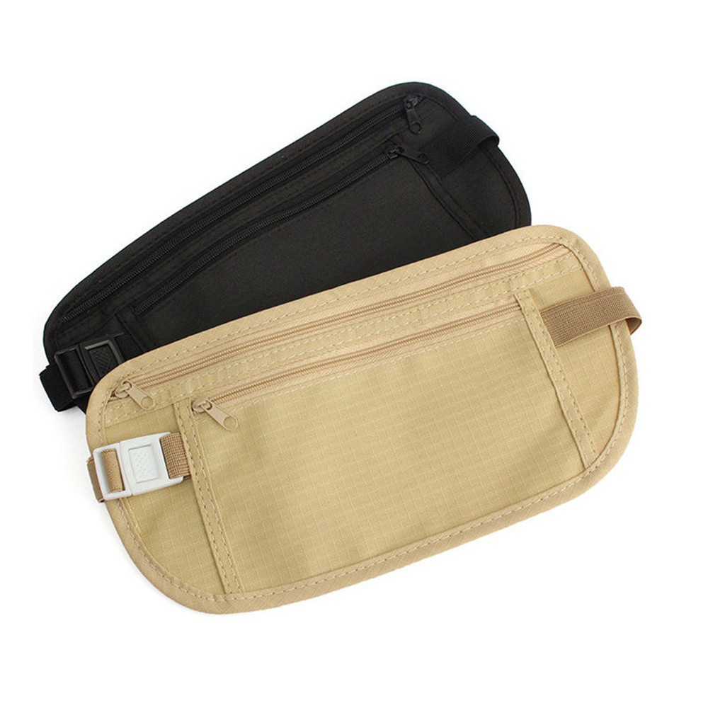 NORMAN Durable Waist Bag Unisex Bum Bag Fanny Pack Polyester Waterproof Running Outdoor Mobile Phone Belt Zipper Money Pouch/Multicolor