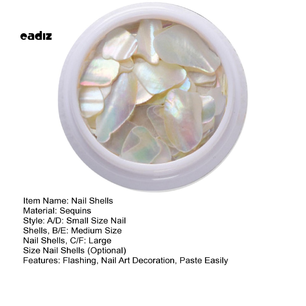1 Hộp Đá Đính Móng Tay Hình Vỏ Sò