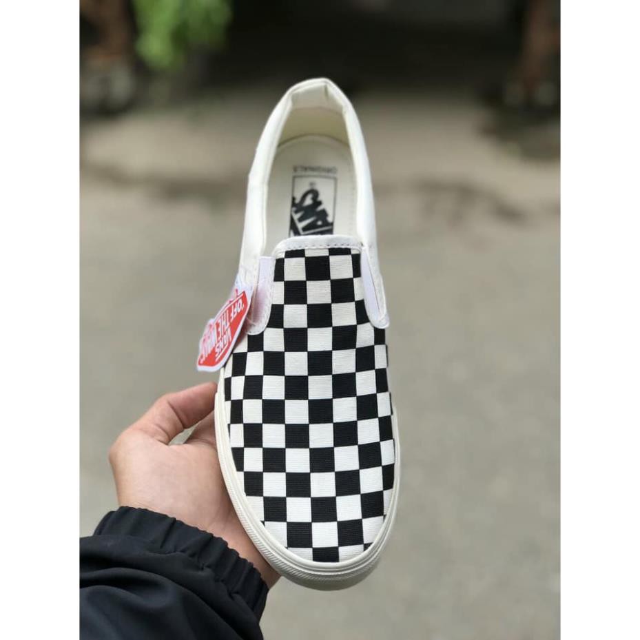 [FREESHIP]  Giày vans vault caro (Checkerboard Slip On) bản Trung [ full box bill] nam/nữ