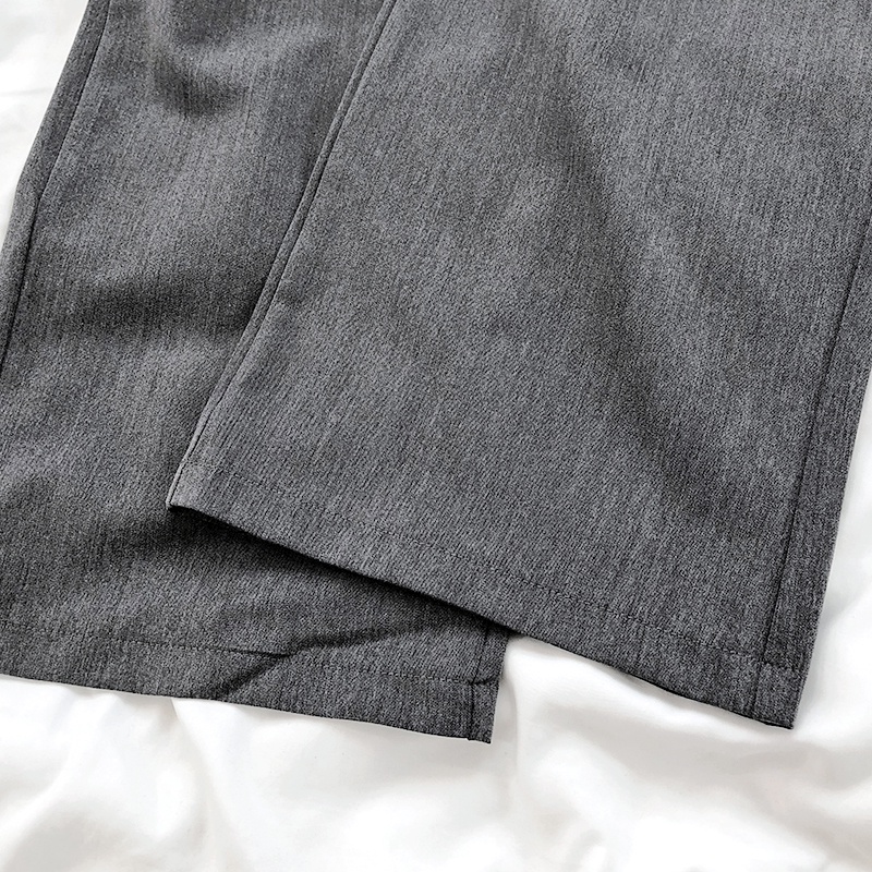 Quần vải ống suông cạp cao ống rộng phong cách Hàn Quốc cực thời trang style sành điệu