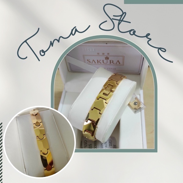 Vòng Tay SAKURA dành cho Nam,Nữ Điều Hòa Huyết Áp - Cam Kết Hàng Chính Hãng ( bảo hành 12 tháng )