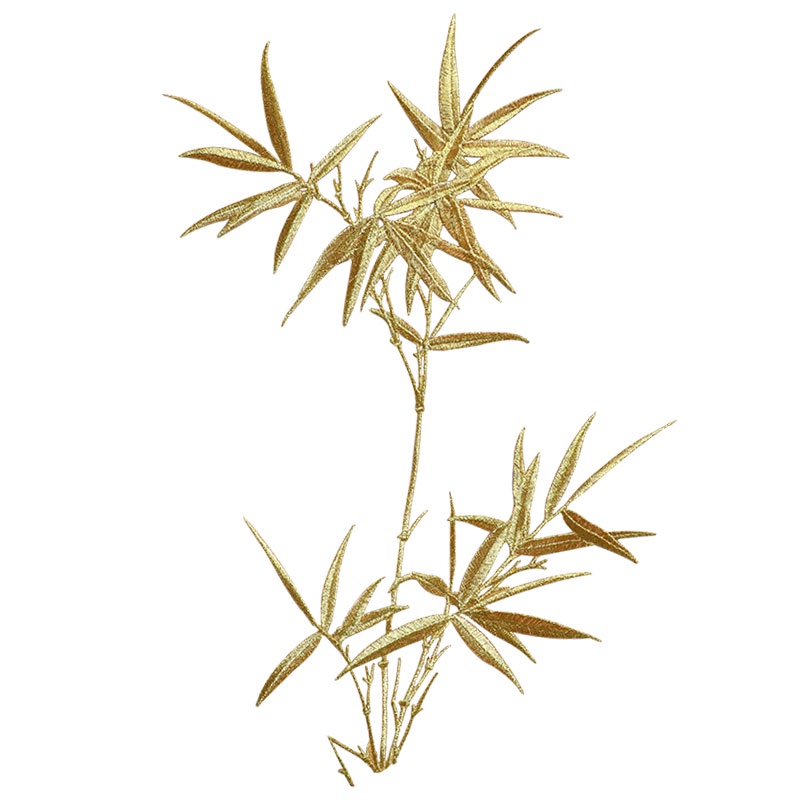 Miếng Dán Ủi Quần Áo Thêu Họa Tiết Bằng Tre Phong Cách Trung Hoa Sáng Tạo Tùy Chỉnh diy Có Thể Ủi