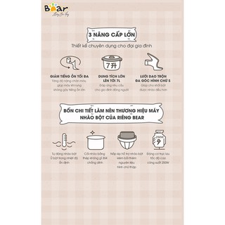 Máy nhồi bột Bear HMJ-A70C1( Dung Tích 7L)