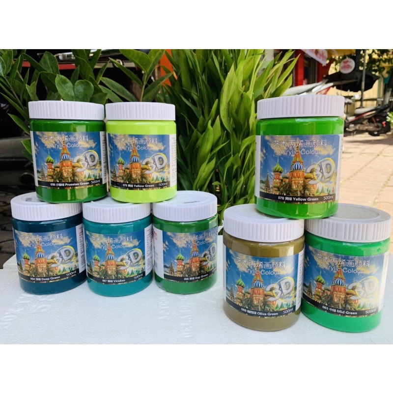 Sơn acrylic nghệ thuật 3D 500ml Ngoài trời