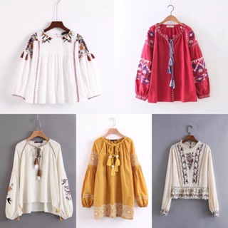 [CÓ SẴN] Áo BOHO Linen
