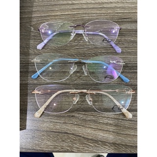 Gọng kính khoan nữ không viền cao cấp Flair