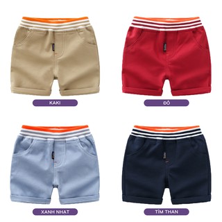 Quần KAKI bé trai WELLKIDS quần short cho bé phong cách thể thao chất kaki hàng xuất Âu Mỹ
