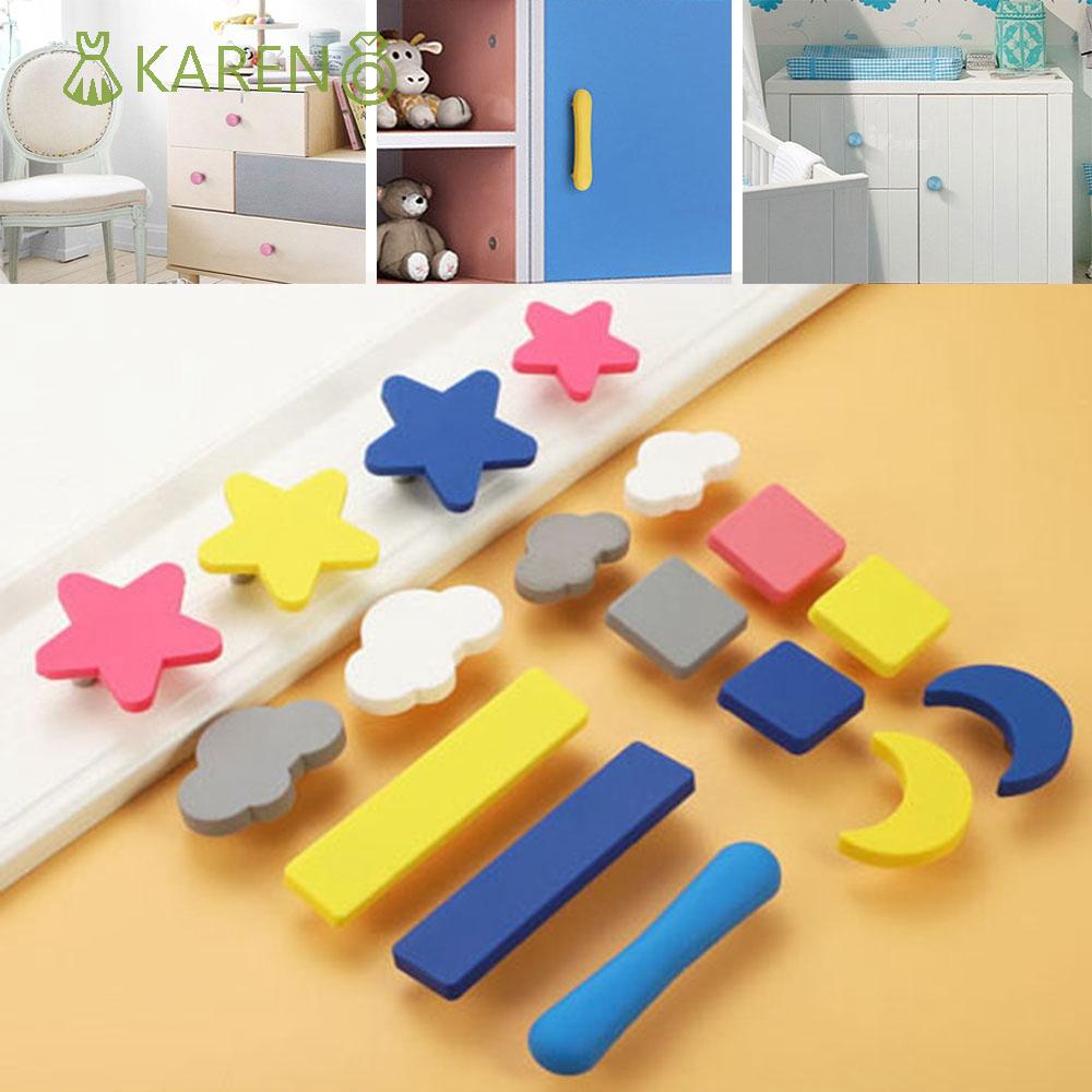 Tay Nắm Cửa Tủ Quần Áo/Phòng Trẻ Em Hình Mặt Trăng/Ngôi Sao Hoạt Hình Chất Liệu Mềm Mại