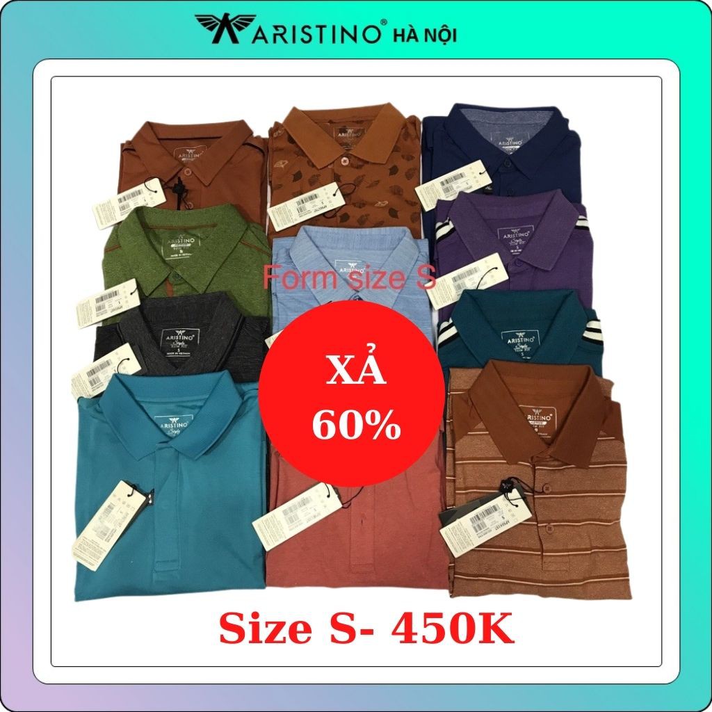 Áo polo nam ARISTINO cao cấp slim- size S (50-58 KG) (nhiều mẫu)