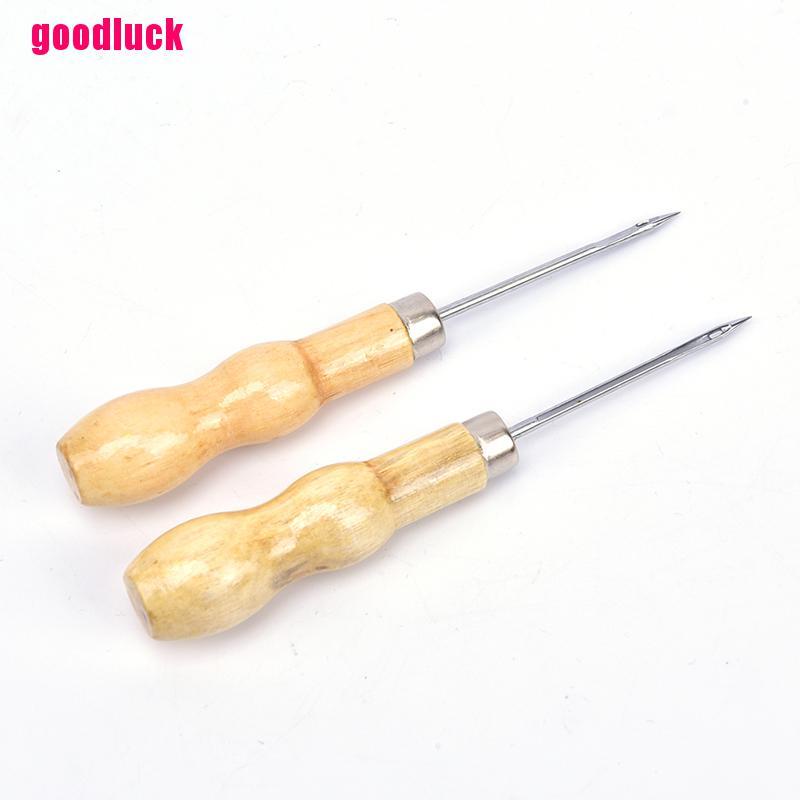 Bộ 2 Tay Cầm Bằng Gỗ Chuyên Dụng Cho Đồ Da Tiện Lợi