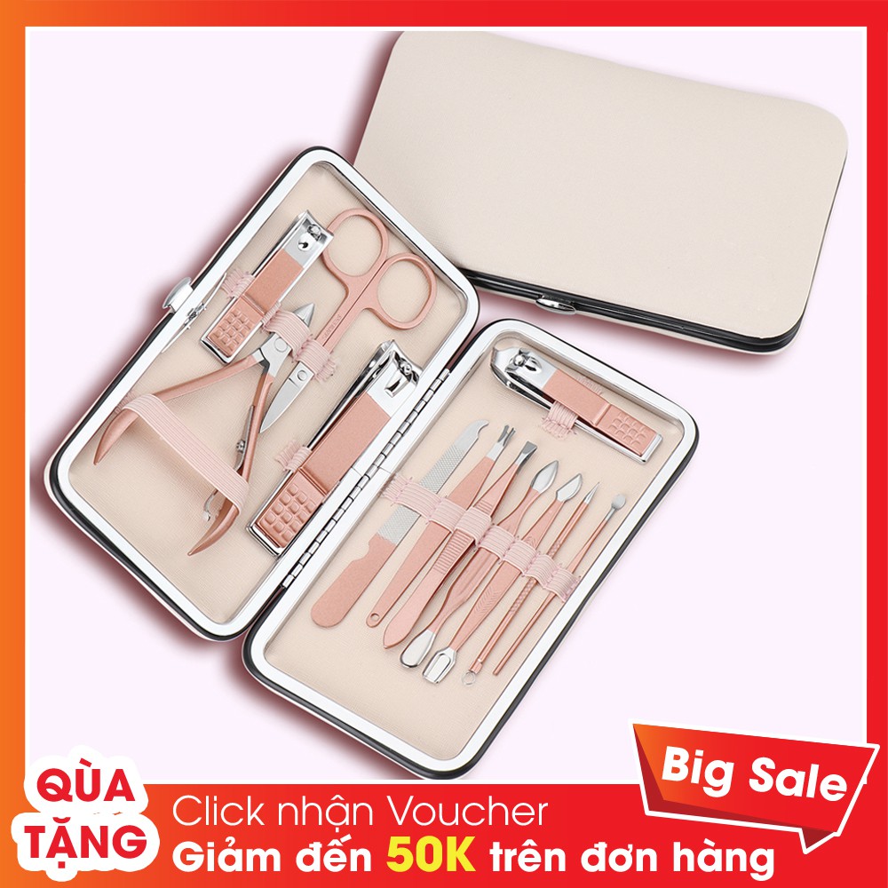 Bộ Cắt, Bấm Dũa Móng Tay 12 Món 3DM Nail Care Cao Cấp Tiện Dụng