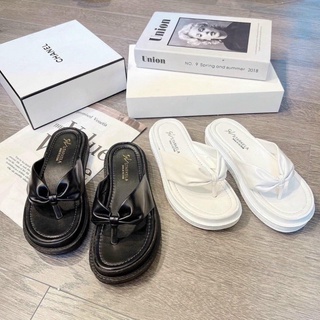 Dép kẹp đế bánh mì da mềm-Bunny Shoes