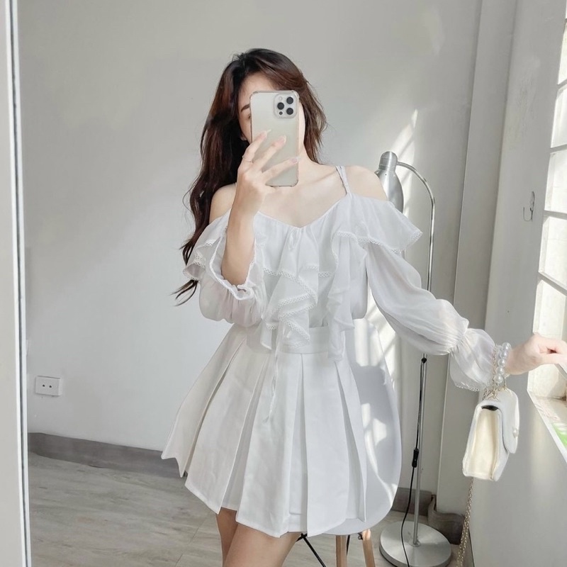 🦋Áo 2 Dây Viền Bèo🦋