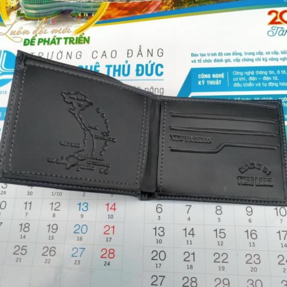 Ví nam cao cấp dáng ngang bóp da nam nhiều ngăn tiện lợi có khóa kéo bỏ vừa tất cả các loại giấy tờ