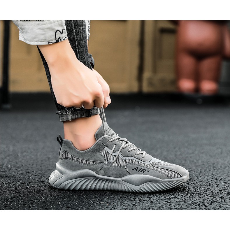 Giày Thể Thao Nam 💖FREESHIP💖 Sneaker Phối Da Lộn - Giày Phong Cách Trẻ Trung Năng Động | BigBuy360 - bigbuy360.vn