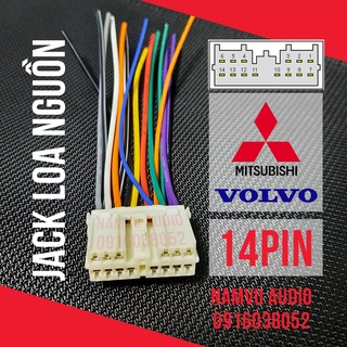 Dây cáp 14 pin dành cho đầu CD ô tô MITSUBISHI (Pajero, Lancer, Outlander, Montero) và VOLVO