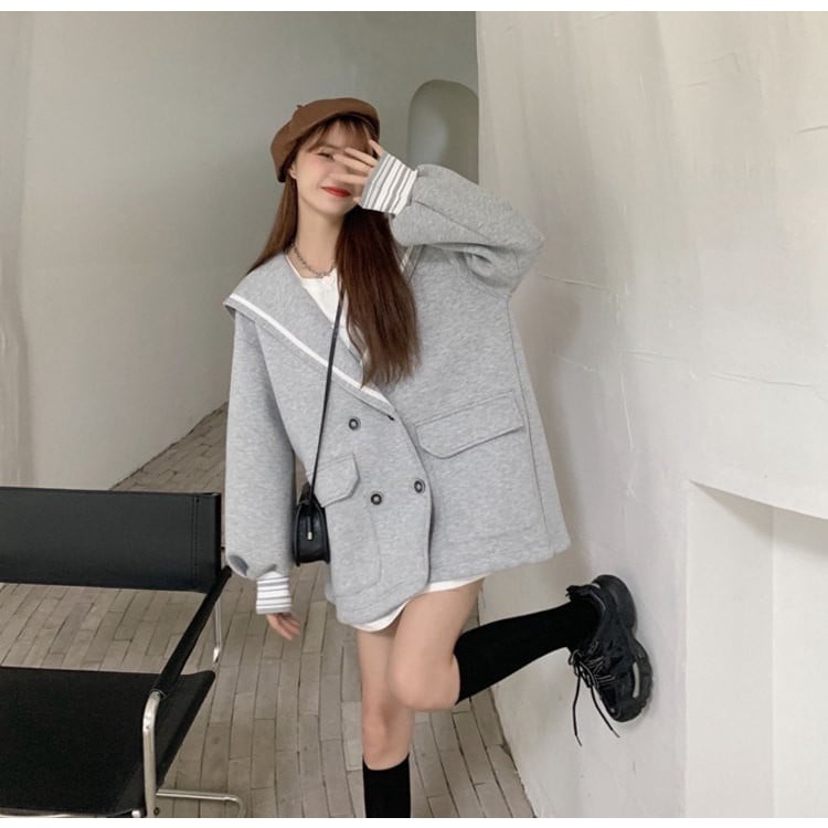 Áo nỉ ulzzang phong cách thuỷ thủ | BigBuy360 - bigbuy360.vn