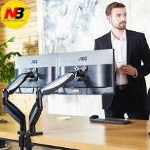 Giá Treo Máy Tính [ 2 Màn Hình ] 17" - 27 " NB -  F185 A [ HÀNG CHÍNH HÃNG ] - Model 2020 | BigBuy360 - bigbuy360.vn