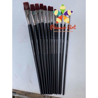💯 [HOT SALE] BỘ cỌ vẼ đẦU vUÔNG 6-12 chiếc TOYO lông mềm