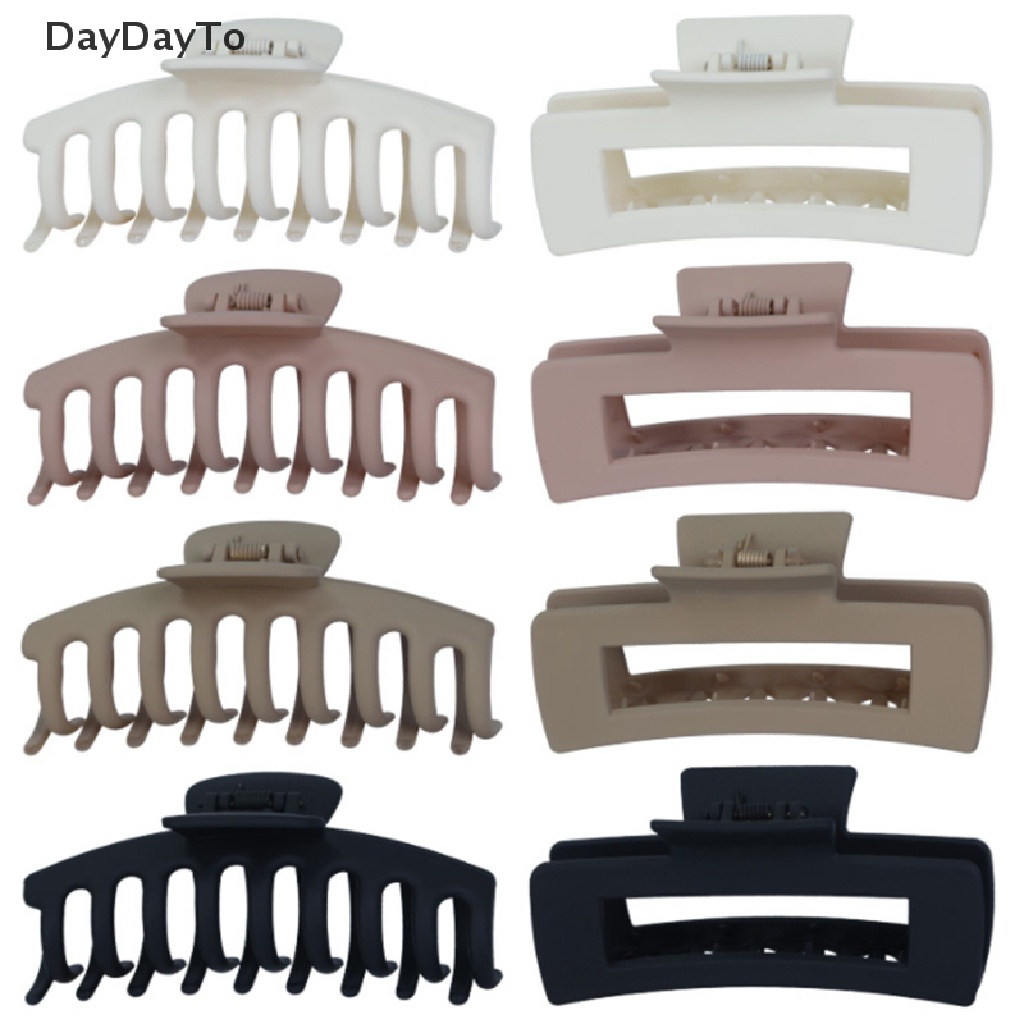 DayDayTo Women Claw Clip Tough Multicolor Plastic Hair Claw Large Size Hair Clips Crab .