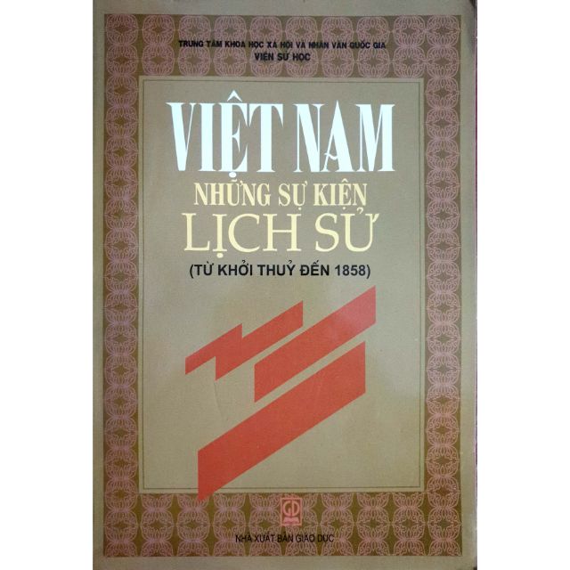 Sách - Việt Nam những sự kiện lịch sử (Từ khởi thủy đến 1858)