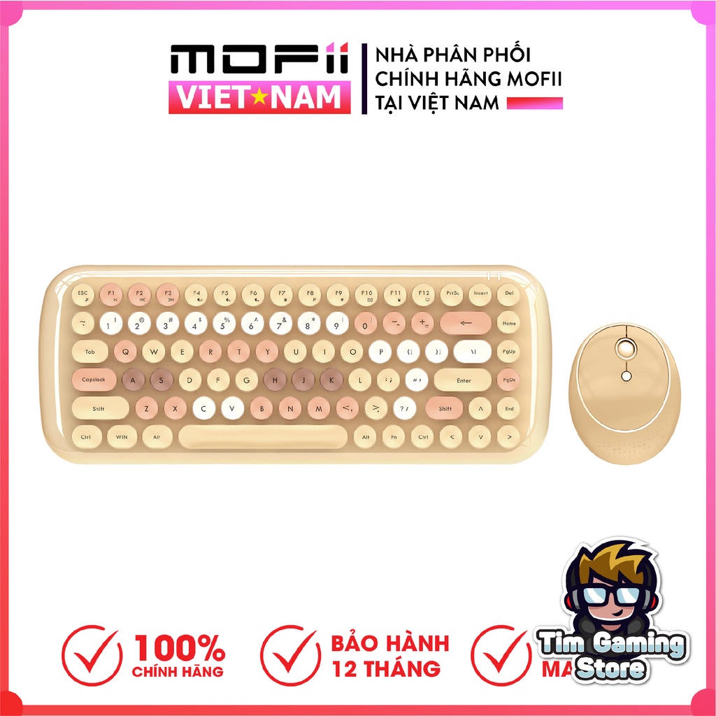 Bộ bàn phím và chuột không dây MOFII – Candy Mixed