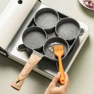 Khuôn Chảo Đá Rán Trứng 4 Lỗ Tròn