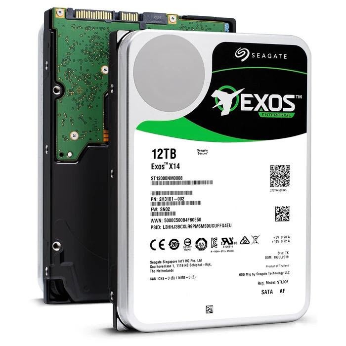 Ổ cứng doanh nghiệp Seagate Exos X14 12TB 512e/4Kn SATA Hyperscale