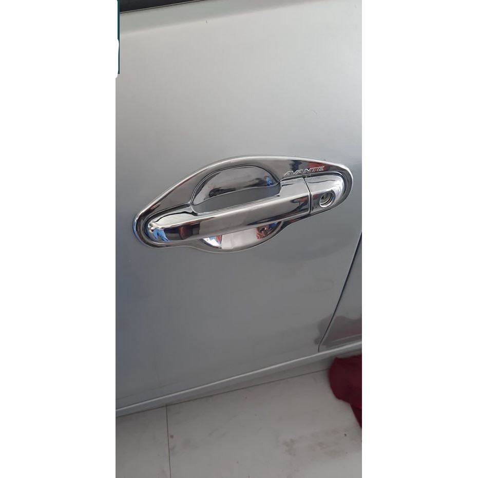 🔥 Freeship 🔥 Ốp viền cong chân kính inox xe Avante cao cấp/ Phụ kiện làm đẹp, đồ chơi xe Huynđai avante