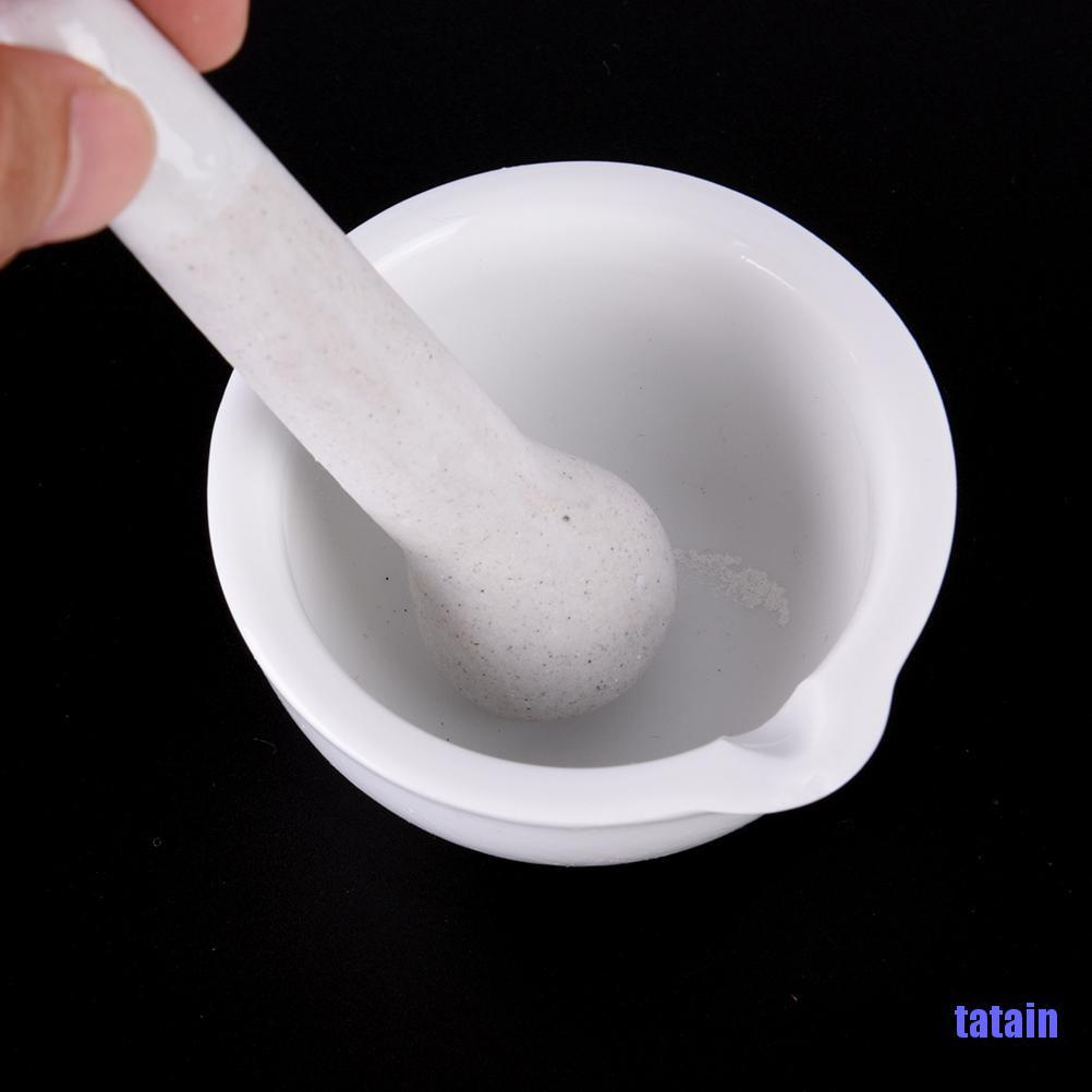 Bộ cối và chày bằng sứ màu trắng dung tích 6ml đa năng tiện dụng