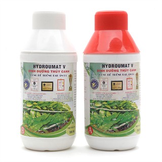 Dung dịch dinh dưỡng thủy canh HYDROUMAT V cho rau ăn Lá gồm Part A và Part B