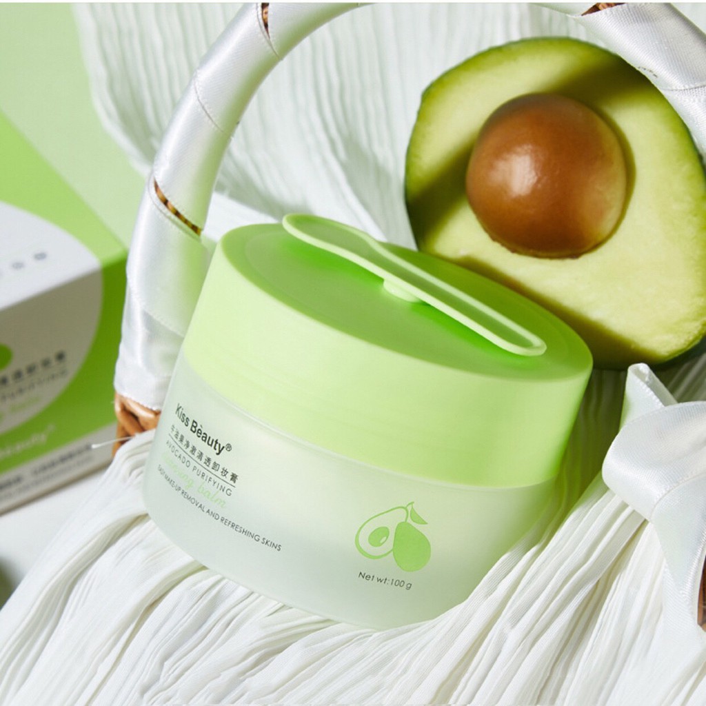 Sáp tẩy trang quả bơ KISS BEAUTY Avocado Purifying Cleansing Balm làm sạch sâu dịu nhẹ dưỡng ẩm sáng da KISS17 | BigBuy360 - bigbuy360.vn
