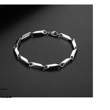 Lắc Tay Nam Inox Hỏa Tiển 4mm Thép Không Gỉ- LTNQC02