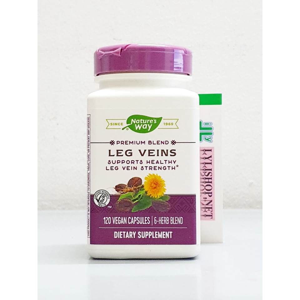 nhãn trày nhẹ date 2025  - Viên uống giảm 𝗦𝘂𝘆 𝗴𝗶𝗮̃𝗻 𝘁𝗶̃𝗻𝗵 𝗺𝗮̣𝗰𝗵 Leg Veins chai 120 viên hãng Nature’s Way từ Mỹ