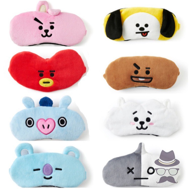 Bts Bt21 Băng Đô Rửa Mặt / Trang Điểm Co Giãn Họa Tiết Bt21 Một Kích Thước Cho Nam Và Nữ