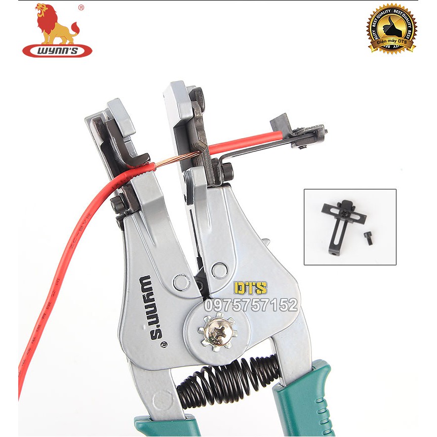 Kìm tuốt dây điện tiêu chuẩn tự động WYNN'S 1.0 – 3.2mm, kìm tách tuốt vỏ dây điện nhanh, thiết kế tối ưu, chính xác cao