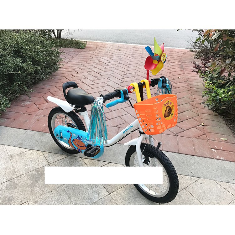 ○✎Decathlon BTWIN Trẻ Em Xe Đạp Giỏ Fender Cối Xay Gió Sừng Ghế Đệm Chân Hỗ Trợ Xe Đẩy Trọn Bộ Phụ K