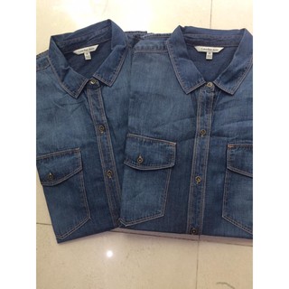 Sơ mi Denim dáng rộng
