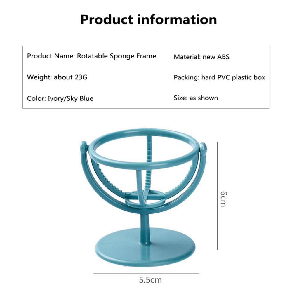 Giá Đỡ Mút Trang Điểm Hình Trứng Có Thể Xoay Tiện Dụng