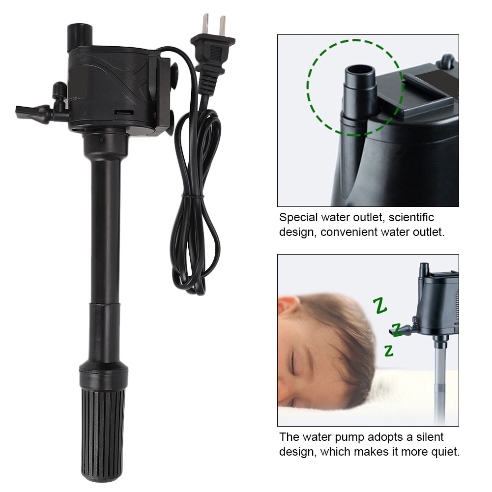 Máy bơm nước cho bể cá điện áp 220-240v đa năng 3 trong 1