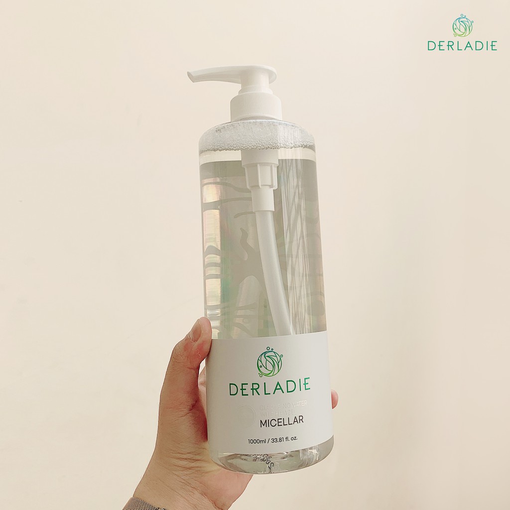 Nước Tẩy Trang Làm Sạch Sâu Cho Da Mụn Derladie Cleansing Water Witch Hazel