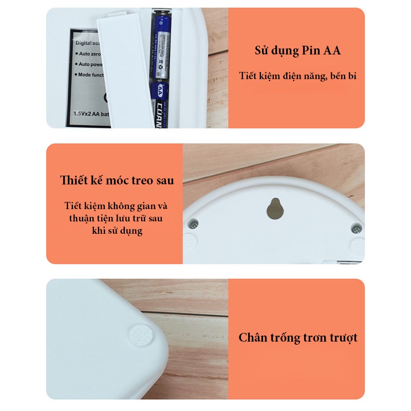 Cân Tiểu Ly Điện Tử Cân Đồ Ăn, Làm Bánh, Bếp Độ Chính Xác Cao, Định Lượng 5Kg, 10kg - CTL09 - Gia Dụng Tý Tẹo