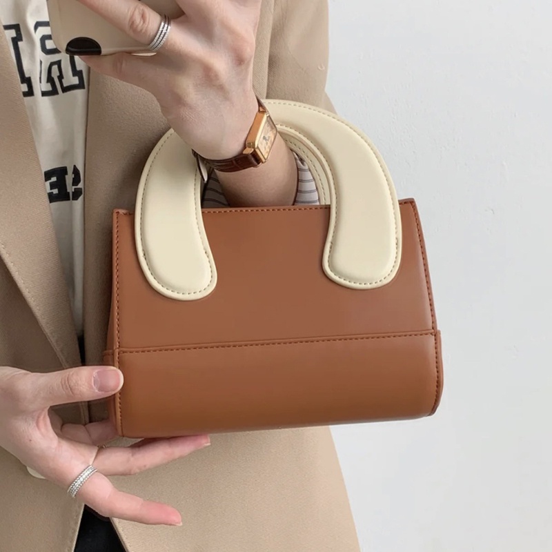 Túi đeo chéo IELGY phối màu tương phản đơn giản sành điệu cho nữ