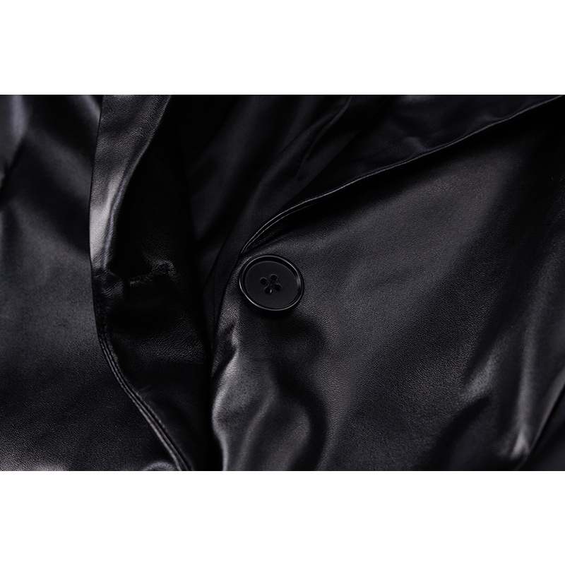 Áo Khoác Gió Tay Dài Phối Nút Thời Trang Đường Phố Cho Nữ