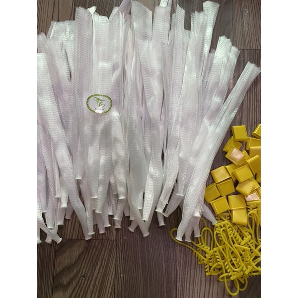 {giá xưởng} 1kg Túi lưới màu trắng đủ size từ 20cm đến 50cm (có quai cài )