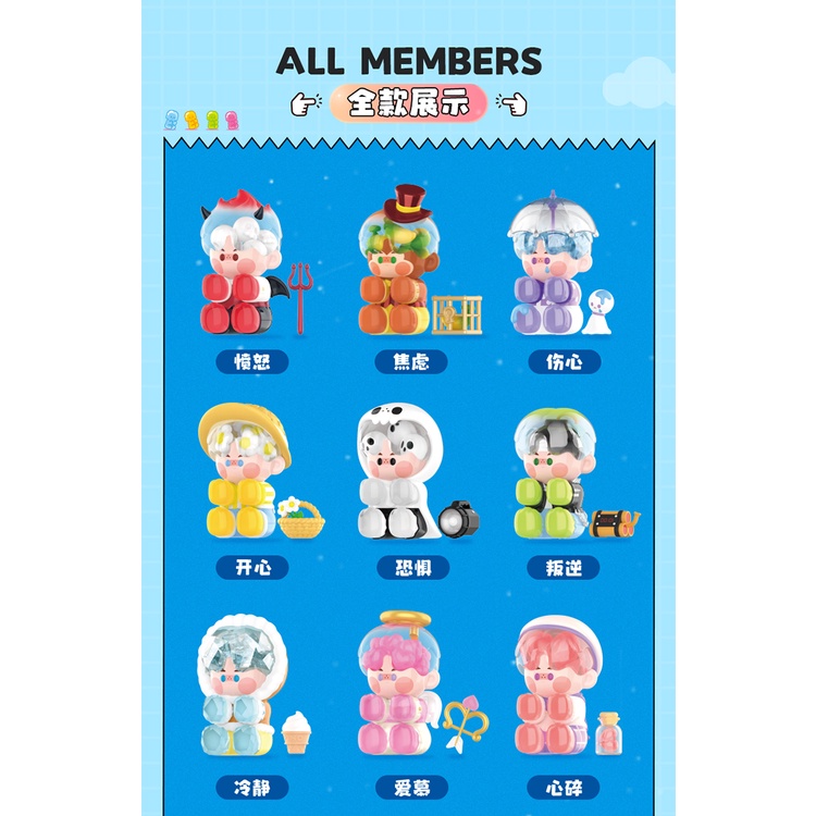 Popmart PINO JELLY How 'S Today' S Mood Series Liên Kết Cơ Bản