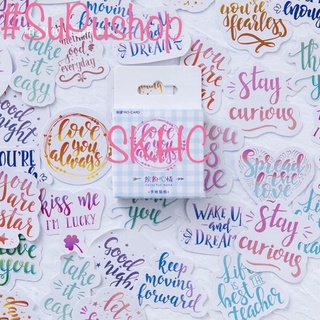 ❄️❄️STICKER HỘP 46 TẤM CÁC CÂU TIẾNG ANH SIÊU ĐẸP❄️❄️