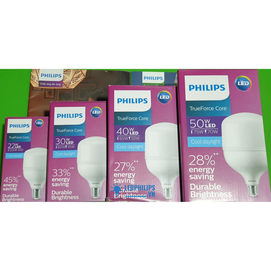 Bóng PHILIPS LED TRỤ 22W E27 - [HÀNG CHÍNH HÃNG] - Sáng Trắng