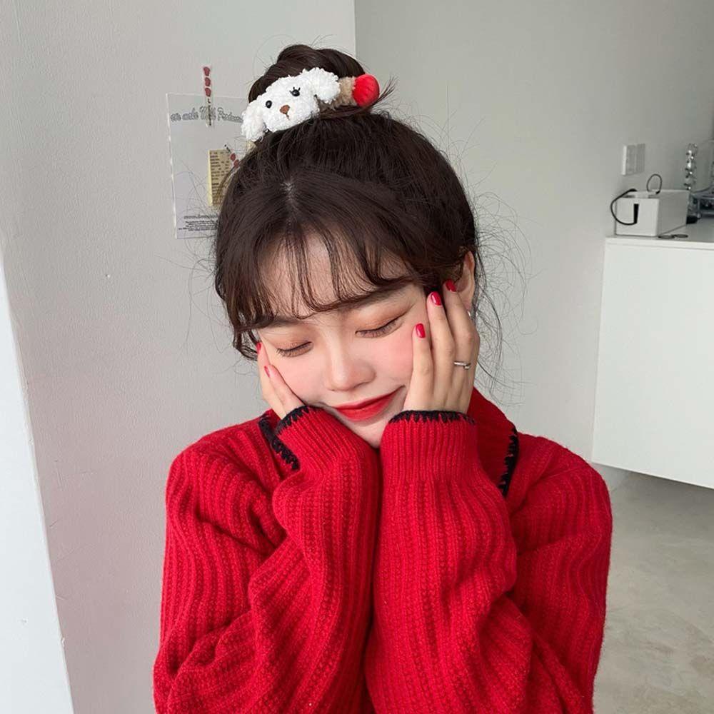 Dây Buộc Tóc Co Giãn Hình Búp Bê Dễ Thương Cho Nữ